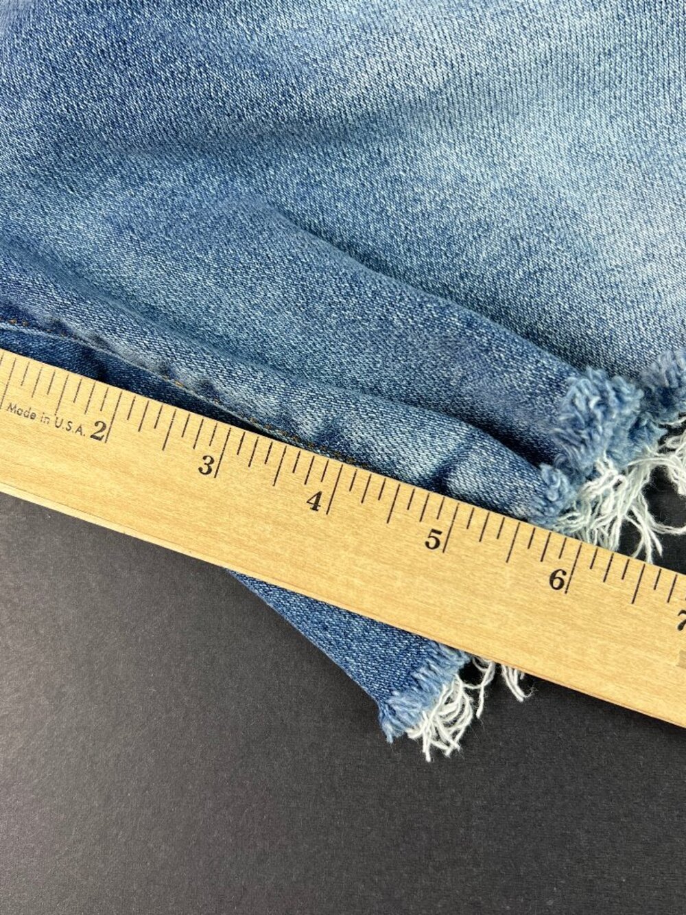 Judy Blue Jean Shorts Womens Plus 35* High Rise Blue Cut Off Denim Jorts Tag 2XL - Picture 12 of 15